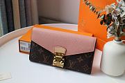 LV PALLAS WALLET ROSE M58414 SIZE 19 x 10 CM - 2