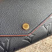 LV SARAH WALLET NAVY BLUE/RED M62125 SIZE 19 x 10 x 2 CM - 6