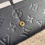 LV SARAH WALLET NAVY BLUE/RED M62125 SIZE 19 x 10 x 2 CM - 4