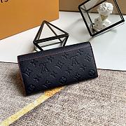 LV SARAH WALLET NAVY BLUE/RED M62125 SIZE 19 x 10 x 2 CM - 2
