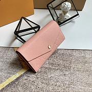 LV SARAH WALLET LIGHT PINK M64082 SIZE 19 x 10 x 2 CM - 5