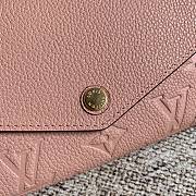LV SARAH WALLET LIGHT PINK M64082 SIZE 19 x 10 x 2 CM - 4