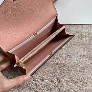 LV SARAH WALLET LIGHT PINK M64082 SIZE 19 x 10 x 2 CM - 3