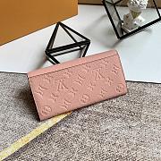 LV SARAH WALLET LIGHT PINK M64082 SIZE 19 x 10 x 2 CM - 2
