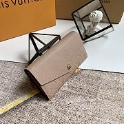 LV SARAH WALLET TOUTERELLE BEIGE M68708 SIZE 19 x 10 x 2 CM - 6