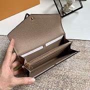 LV SARAH WALLET TOUTERELLE BEIGE M68708 SIZE 19 x 10 x 2 CM - 2