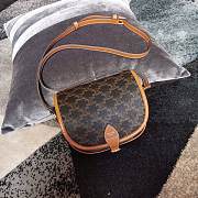 CELINE MEDIUM FOLCO BAG TAN 191502 SIZE 18 x 17 x 6.5 CM - 1