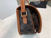 CELINE MEDIUM FOLCO BAG TAN 191502 SIZE 18 x 17 x 6.5 CM - 2