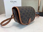 CELINE MEDIUM FOLCO BAG TAN 191502 SIZE 18 x 17 x 6.5 CM - 3