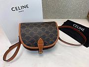 CELINE MEDIUM FOLCO BAG TAN 191502 SIZE 18 x 17 x 6.5 CM - 4