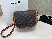 CELINE MEDIUM FOLCO BAG TAN 191502 SIZE 18 x 17 x 6.5 CM - 5