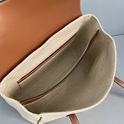 CELINE MEDIUM SOFT 16 BAG IN CALFSKIN TAN/WHITE 195542 SIZE 33 x 23 x 14 CM - 4
