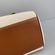 CELINE MEDIUM SOFT 16 BAG IN CALFSKIN TAN/WHITE 195542 SIZE 33 x 23 x 14 CM - 2