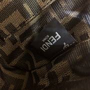 FENDI MINI BAGUETTE BROWN FABRIC BAG 8BS017 SIZE 19 x 10 x 4 CM - 3