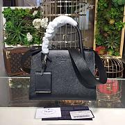 PRADA SMALL MONOCHROME BAG BLACK 1BA156 SIZE 26 x 20 x 14 CM - 1