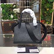 PRADA SMALL MONOCHROME BAG BLACK 1BA156 SIZE 26 x 20 x 14 CM - 5