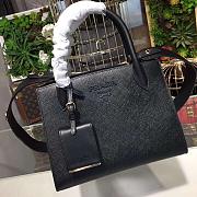 PRADA SMALL MONOCHROME BAG BLACK 1BA156 SIZE 26 x 20 x 14 CM - 3
