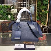 PRADA SMALL MONOCHROME BAG BLUE 1BA156 SIZE 26 x 20 x 14 CM - 1