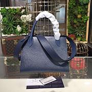 PRADA SMALL MONOCHROME BAG BLUE 1BA156 SIZE 26 x 20 x 14 CM - 3