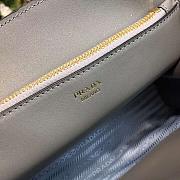 PRADA SMALL MONOCHROME BAG GRAY 1BA156 SIZE 26 x 20 x 14 CM - 6