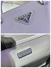 PRADA MEDIUM BRUSHED LEATHER TOTE CORNFLOWER BLUE 1BA330 SIZE 24 x 22 x 6 CM - 6