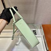 PRADA MEDIUM BRUSHED LEATHER TOTE AQUA 1BA330 SIZE 24 x 22 x 6 CM - 2