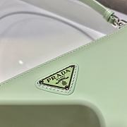 PRADA BRUSHED LEATHER MINI-BAG AQUA 1BC155 SIZE 20 x 12 x 5.5 CM - 2