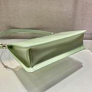 PRADA BRUSHED LEATHER MINI-BAG AQUA 1BC155 SIZE 20 x 12 x 5.5 CM - 3