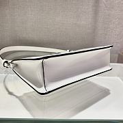 PRADA BRUSHED LEATHER MINI-BAG WHITE 1BC155 SIZE 20 x 12 x 5.5 CM - 2