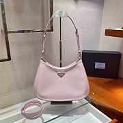 PRADA CLEO SHOULDER BAG ALABASTER PINK 1BC156 SIZE 30 x 18.5 x 4 CM - 1