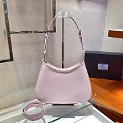 PRADA CLEO SHOULDER BAG ALABASTER PINK 1BC156 SIZE 30 x 18.5 x 4 CM - 6