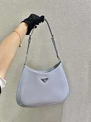 PRADA CLEO SHOULDER BAG CORNFLOWER BLUE 1BC156 SIZE 30 x 18.5 x 4 CM - 3