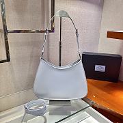 PRADA CLEO SHOULDER BAG CORNFLOWER BLUE 1BC156 SIZE 30 x 18.5 x 4 CM - 2