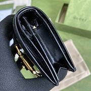 GUCCI JACKIE 1961 CARD CASE WALLET BLACK 645536 SIZE 11 × 8.5 x 3 CM - 6