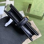 GUCCI JACKIE 1961 CARD CASE WALLET BLACK 645536 SIZE 11 × 8.5 x 3 CM - 5