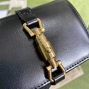GUCCI JACKIE 1961 CARD CASE WALLET BLACK 645536 SIZE 11 × 8.5 x 3 CM - 4
