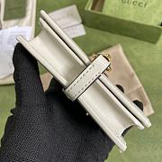 GUCCI JACKIE 1961 CARD CASE WALLET WHITE 645536 SIZE 11 × 8.5 x 3 CM - 3
