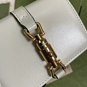 GUCCI JACKIE 1961 CARD CASE WALLET WHITE 645536 SIZE 11 × 8.5 x 3 CM - 6