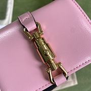 GUCCI JACKIE 1961 CARD CASE WALLET PINK 645536 SIZE 11 × 8.5 x 3 CM - 3