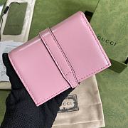 GUCCI JACKIE 1961 CARD CASE WALLET PINK 645536 SIZE 11 × 8.5 x 3 CM - 2