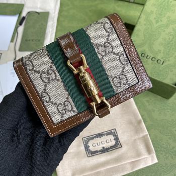 GUCCI JACKIE 1961 CARD CASE WALLET GG SUPREME 645536 SIZE 11 × 8.5 x 3 CM