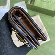 GUCCI JACKIE 1961 CARD CASE WALLET GG SUPREME 645536 SIZE 11 × 8.5 x 3 CM - 4