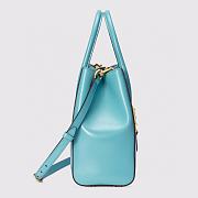 GUCCI JACKIE 1961 MEDIUM TOTE BAG BLUE 649016 SIZE 30 x 24 x 12 CM - 5
