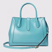 GUCCI JACKIE 1961 MEDIUM TOTE BAG BLUE 649016 SIZE 30 x 24 x 12 CM - 3
