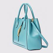 GUCCI JACKIE 1961 MEDIUM TOTE BAG BLUE 649016 SIZE 30 x 24 x 12 CM - 2