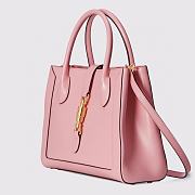GUCCI JACKIE 1961 MEDIUM TOTE BAG PINK 649016 SIZE 30 x 24 x 12 CM - 3