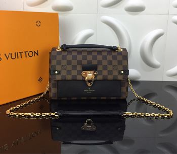 LV VAVIN PM BLACK N40108 SIZE 25 x 18 x 10 CM