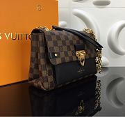 LV VAVIN PM BLACK N40108 SIZE 25 x 18 x 10 CM - 4
