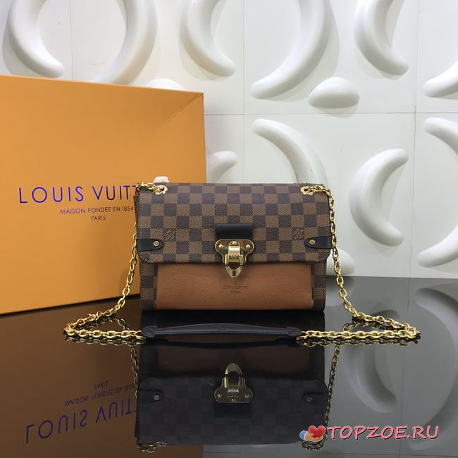 LV VAVIN PM BROWN N40312 SIZE 25 x 18 x 10 CM - 1