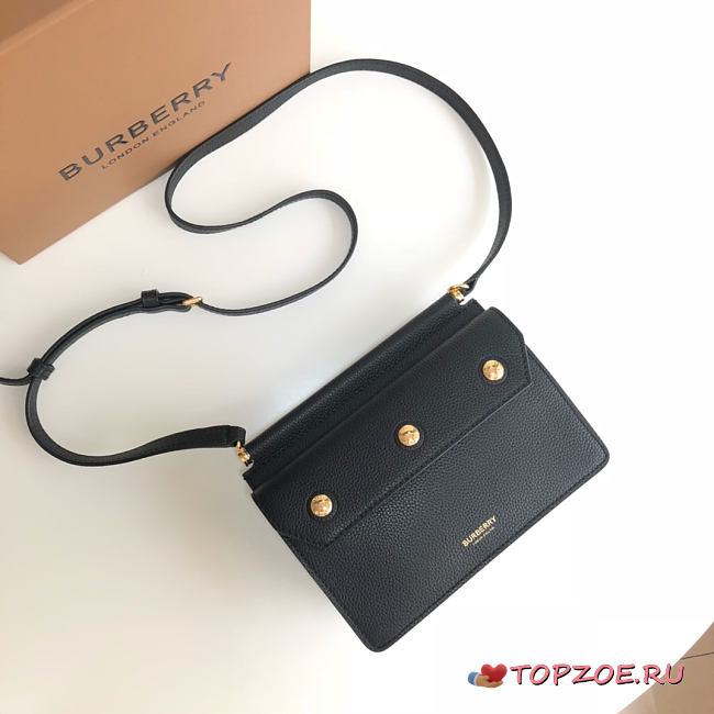MINI HORSEFERRY PRINT TITLE BAG BLACK 80428521 SIZE 19 x 5 x 15 CM - 1